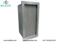 Sistema industrial do filtro de ar, filtro plissado de Hepa com lados dobro da pilha de encabeçamento